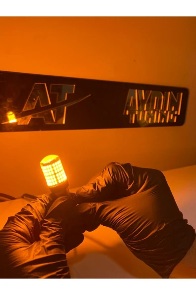 AYDIN TUNİNG 144 LEDLİ TURUNCU LED SİNYAL AMPULÜ - TEK DUY - DÜZ TIRNAK - 3