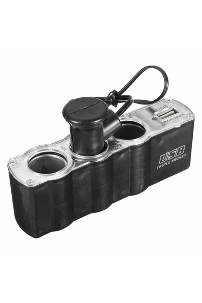 Space Oto Çakmaklık Çoğaltıcı 3xusb'li Çakmak Soketi / Icca45 - 3