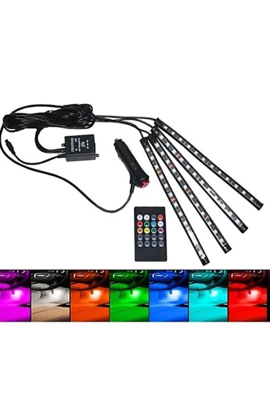 GÜRHAN SHOP Chevrolet Cruze UygunAyak Altı Led 12 Ledli Lamba Sese Duyarlı Led Müziğe Duyarlı Led - 2