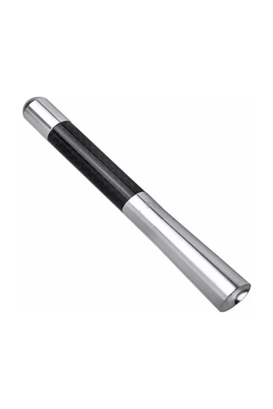Whigor Opel Rekord Uyumlu Gri Karbon Fiber Oto Radyo Anteni Çubuk Anten 12 Cm - 1