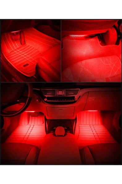 G Max Ayak Altı Led 9 Ledli Sese Duyarlı Led Araç İçi Kumandalı RGB Müziğe Duyarlı Led - 7