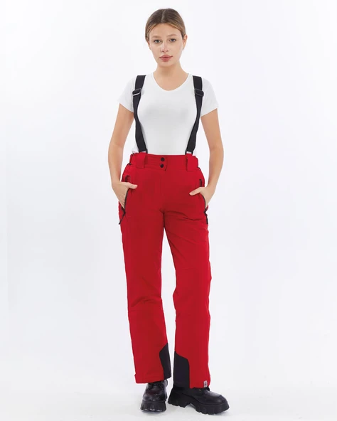 Mapamyumco Kadın Kayak Pantolon-KIRMIZI - Resim 3