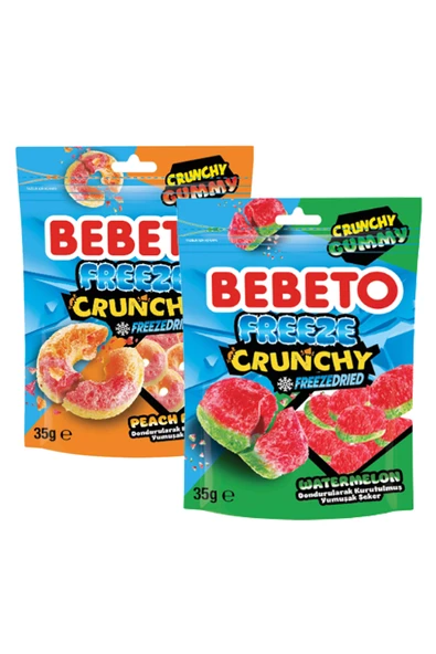 Freeze Crunchy Şeftali ve Karpuz 35 gr 2 Adet