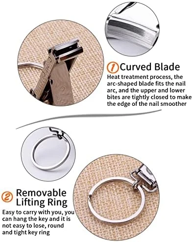 Haircraft PAT Katlanabilir, tırnak makası, paslanmaz çelik, törpülü - Resim 4