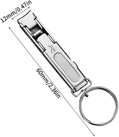 Haircraft PAT Katlanabilir, tırnak makası, paslanmaz çelik, törpülü - Resim 7