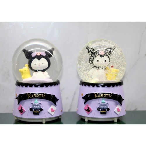 Periboia Kuromi Işıklı Müzikli Kar Küresi Orta Boy Model 2 ürün görseli 1