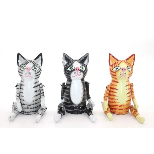 Periboia Ahşap Sallanan Kedi