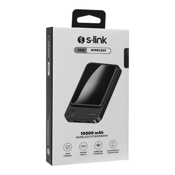 S-link M1021 10000mAh 15W MagSafe Manyetik Taşınabilir Powerbank 22.5W+PD20W+QC3.0 - 7