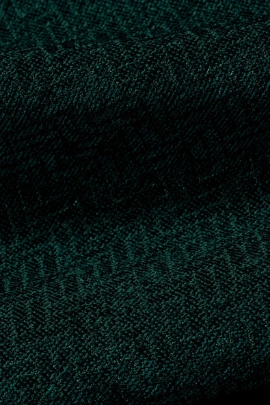 Jakarlı Şönil Koltuk Örtüsü  | Çekyat Örtüsü | Koltuk Şalı 175x215 Kaymaz Zümrüt - 3
