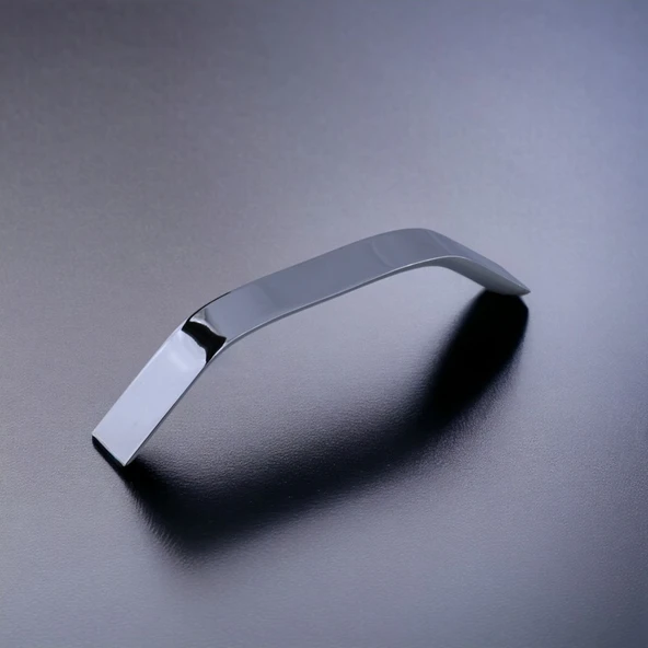 Şahin Krom Gümüş Metal Kulp 128 mm  12.8 cm Mobilya Çekmece Mutfak Dolabı Dolap Kulpları Kulbu Kulpu - Resim 6