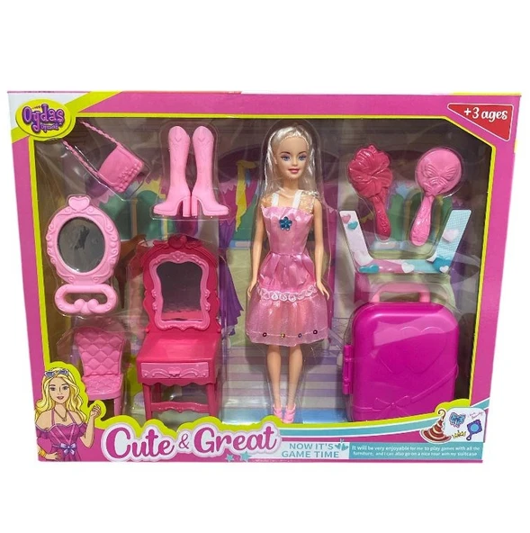 10 Parça Cindy Bavullu Moda Oyun Seti 4547