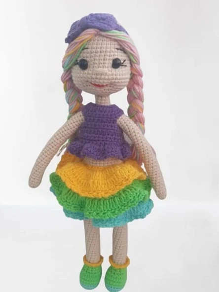 Pamuk Şeker Bebek Amigurumi Organik Oyuncak - 3