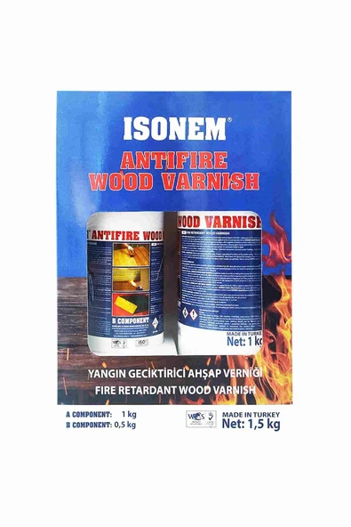 Isonem Antifire Wood Varnish A+B Kompenant 1,5 kg ürün görseli