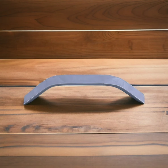 Şahin Krom Gümüş Metal Kulp 128 mm  12.8 cm Mobilya Çekmece Mutfak Dolabı Dolap Kulpları Kulbu Kulpu - Resim 5