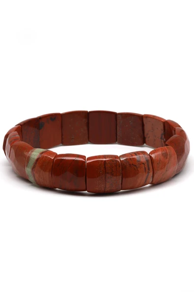 Jasper Doğal Taş Bileklik 13 x 14 mm Özel Kesim - Resim 2