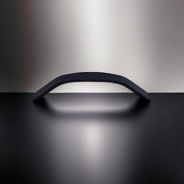 Şahin Siyah Metal Kulp 128 mm 12.8 cm Mobilya Çekmece Mutfak Dolabı Dolap Kulpları Kulbu Kulpu - Resim 6