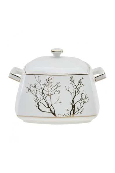 Karaca Autumn Fine Cream 60 Parça 12 Kişilik Yemek Takımı Kare - 5