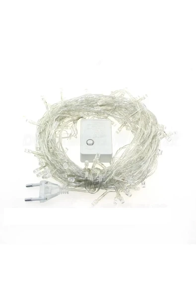 10 Metre 100 Ledli Fişli Led, Dekor Lambası 10m Rgb Yılbaşı Ağacı Işığı - 3