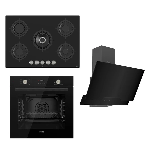 Ferre Flowart Serisi Siyah Set (rs035+ Qms63cs +d063 )