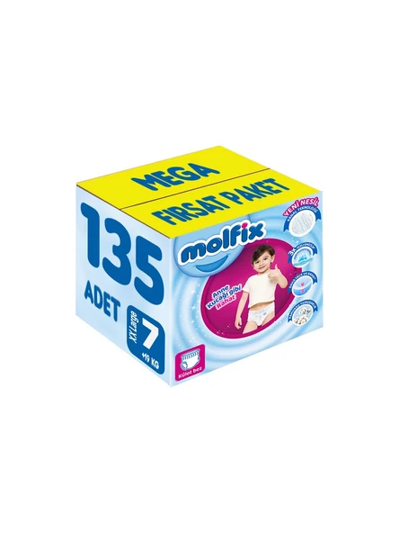 Molfix 7 Numara XX Large 135'li Külot Bez