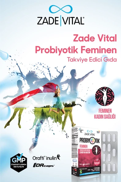 Zade Vital Probiyotik Feminen 30 Kapsül - Resim 3