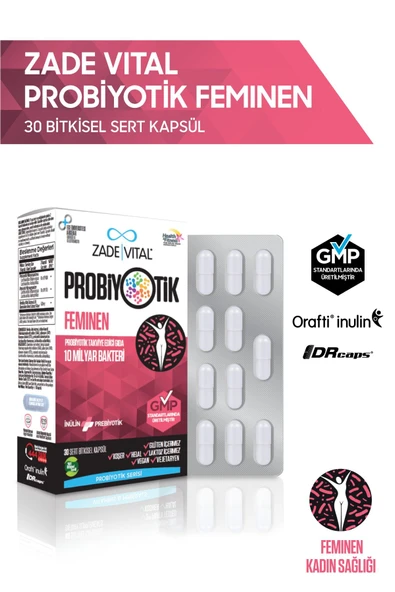 Zade Vital Probiyotik Feminen 30 Kapsül - Resim 2