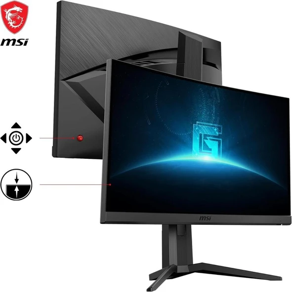 MSI G24C6P E2 23.6" 1 ms Full HD Curved 180 Hz Oyuncu Monitörü - Outlet - Resim 4