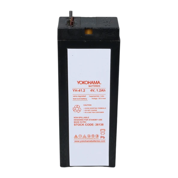 Yokohama YH-41.2 4 Volt - 1.2 Amper (34X65x22 Mm) - 3