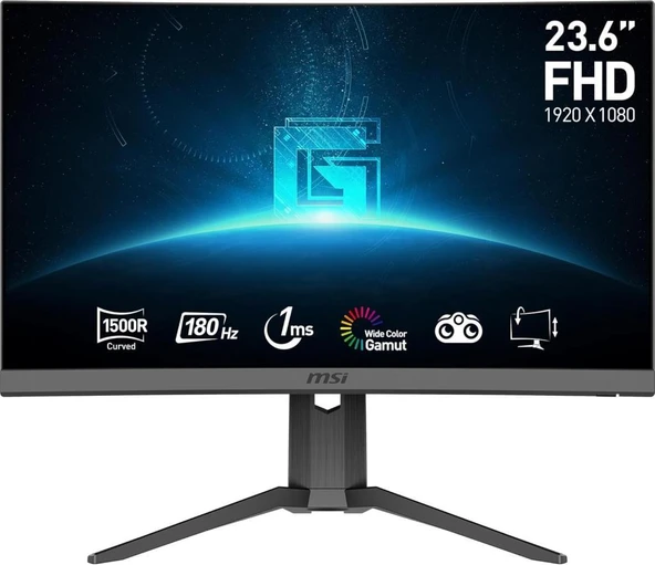 MSI G24C6P E2 23.6" 1 ms Full HD Curved 180 Hz Oyuncu Monitörü - Outlet - Resim 5