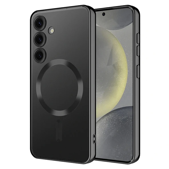 Galaxy S24 FE Kılıf Kamera Korumalı Magsafe Wireless Şarj Özellikli Redclick Demre Kapak - Resim 4