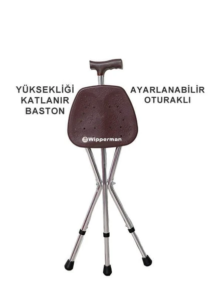 Wipperman W 530 Ayarlanabilir Oturma Aparatlı Baston ürün görseli