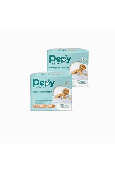 PEPY 60x90 Hijyenik Tuvalet Eğitim Pedi 30'lu 2 Paket 60 Adet - 2