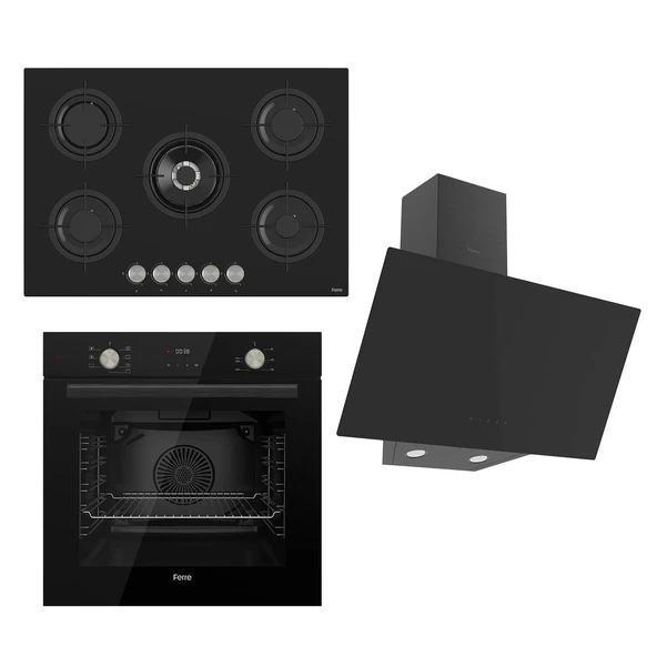 Ferre Flowart Serisi Siyah Set (rs035+ Qms63cs +d077 )