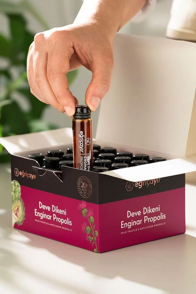 Deve Dikeni Enginar Propolis Ampul Takviye Edici Gıda - Resim 3