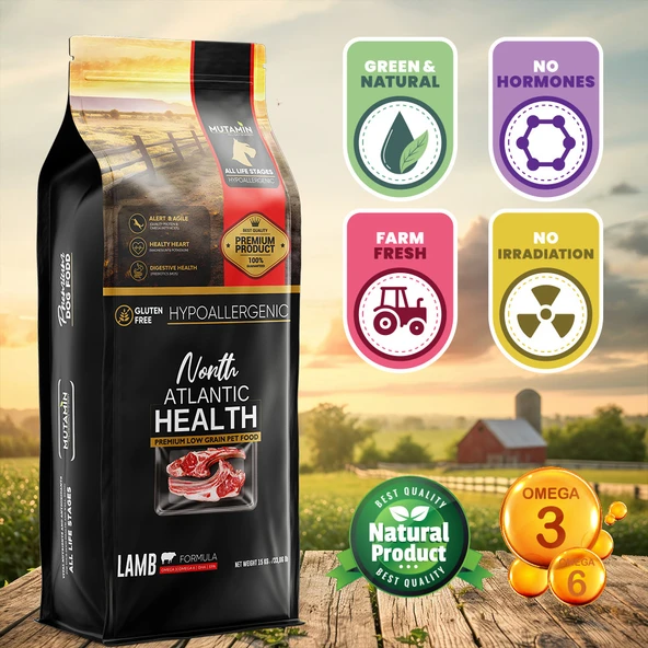 North Atlantic Health Kuzu Etli Yetişkin Köpek Maması 15KG - Mutamin Fabrikadan Orjinal - 3