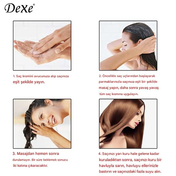 DEXE Argan Oil from MOROCCO 400 ml Moisture Conditioner Argan Yağı Nemlendirici Saç Kremi - 6
