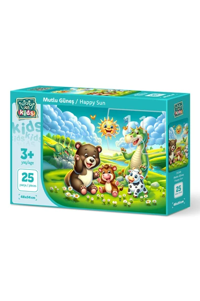Art Puzzle Art Çocuk Mutlu Güneş 25 Parça Puzzle