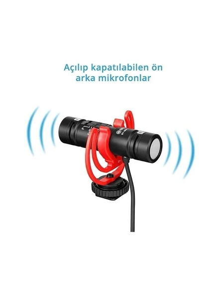 Boya By-Mm1 Pro Çift Kafalı Shotgun Mikrofon - 3