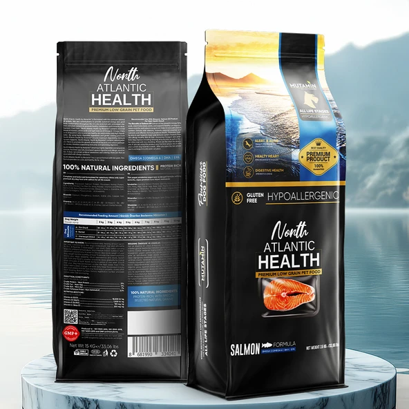 North Atlantic Health Somonlu Yetişkin Köpek Maması 15KG - Mutamin Fabrikadan Orjinal - 4