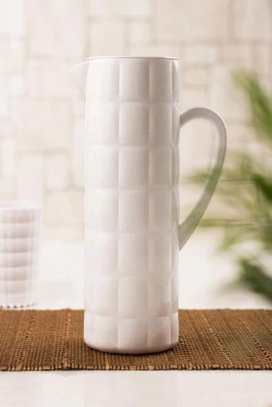 Arkilik Allegra 1,5 Lt Beyaz Sürahi (Buzdolabı Kapak Rafına Sığar) - 4
