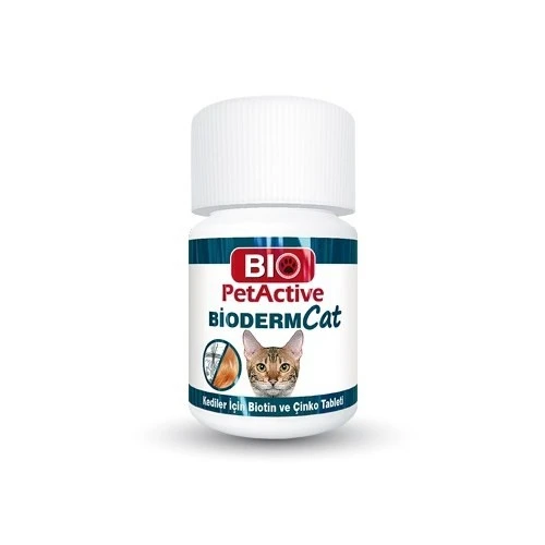 Bio Pet Active Pet Active Bioderm Kediler İçin Biotin Çinko 100 T