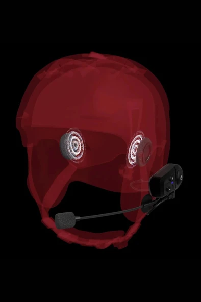 WOBO L-1 PRO Tek Kişilik Motosiklet Kask Bluetooth Intercom Kulaklık Seti - 4