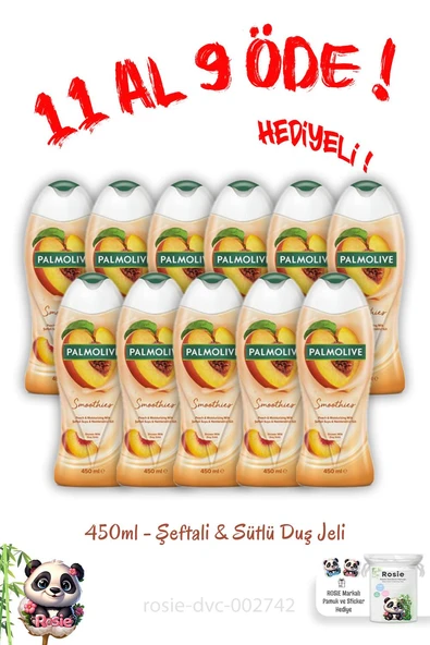 450 ml 11 Al 9 Öde Duş Jeli Smoothies Şeftali Ve Sütlü ve Rosie ürün görseli