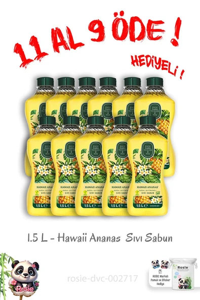 11 Al 9 Öde Hawaii Ananas Sıvı Sabun 1.5 L ürün görseli