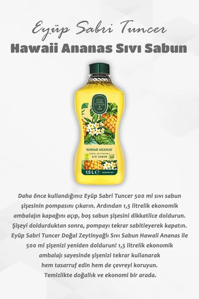 11 Al 9 Öde Hawaii Ananas Sıvı Sabun 1.5 L - Resim 2