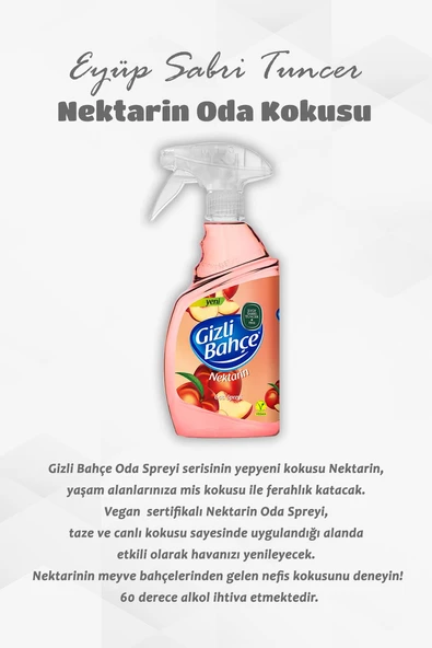 Gizli Bahçe Oda Kokusu Nektarin 500 ML 5 Al 4 Öde ve Rosie Hediye - Resim 2