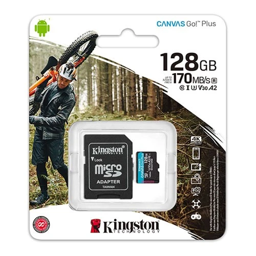 <![CDATA[KINGSTON 128GB microSD CanvasGo  SDCG3/128GB HAFIZA KARTI]]>