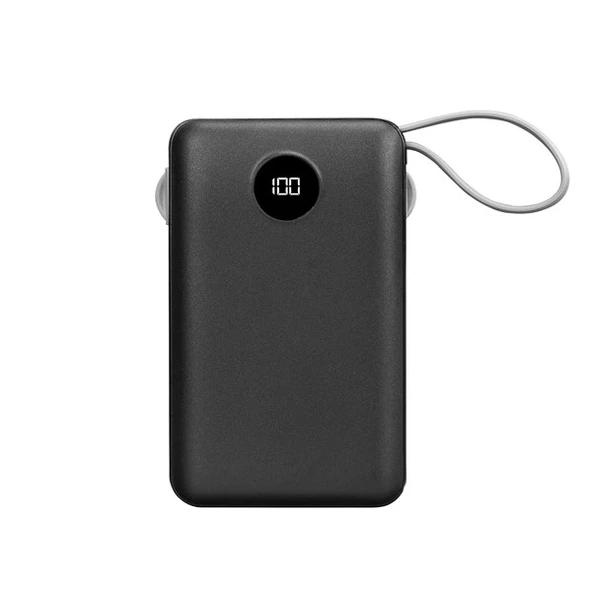 <![CDATA[S-link P102 10000mAh PRM 2*USB+Type-C+Micro+Lightning Siyah LCD Taşınabilir Pil Şarj Cihazı Powerbank]]>