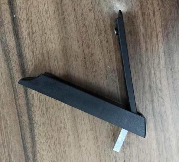KALİTE Cam Balkon Açma Kolu - Push Kolu Siyah (1 Adet) - 3