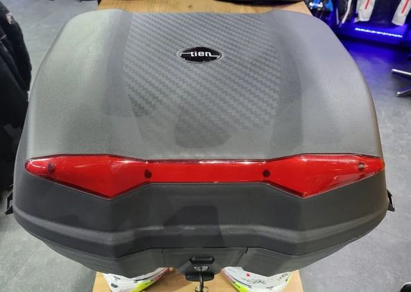 52 Litre Motosiklet Çantası Topcase Çift Kask Alır Tien Sırt Dayama Pedli Otomatik Kilitli Arasmto - Resim 6